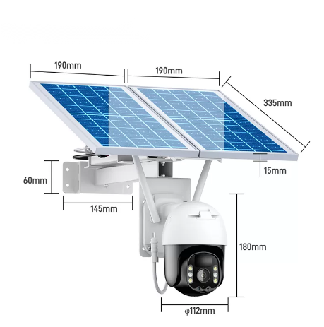 QYY-Image Sensor Security 4G CCTV Solar Camera CMOS