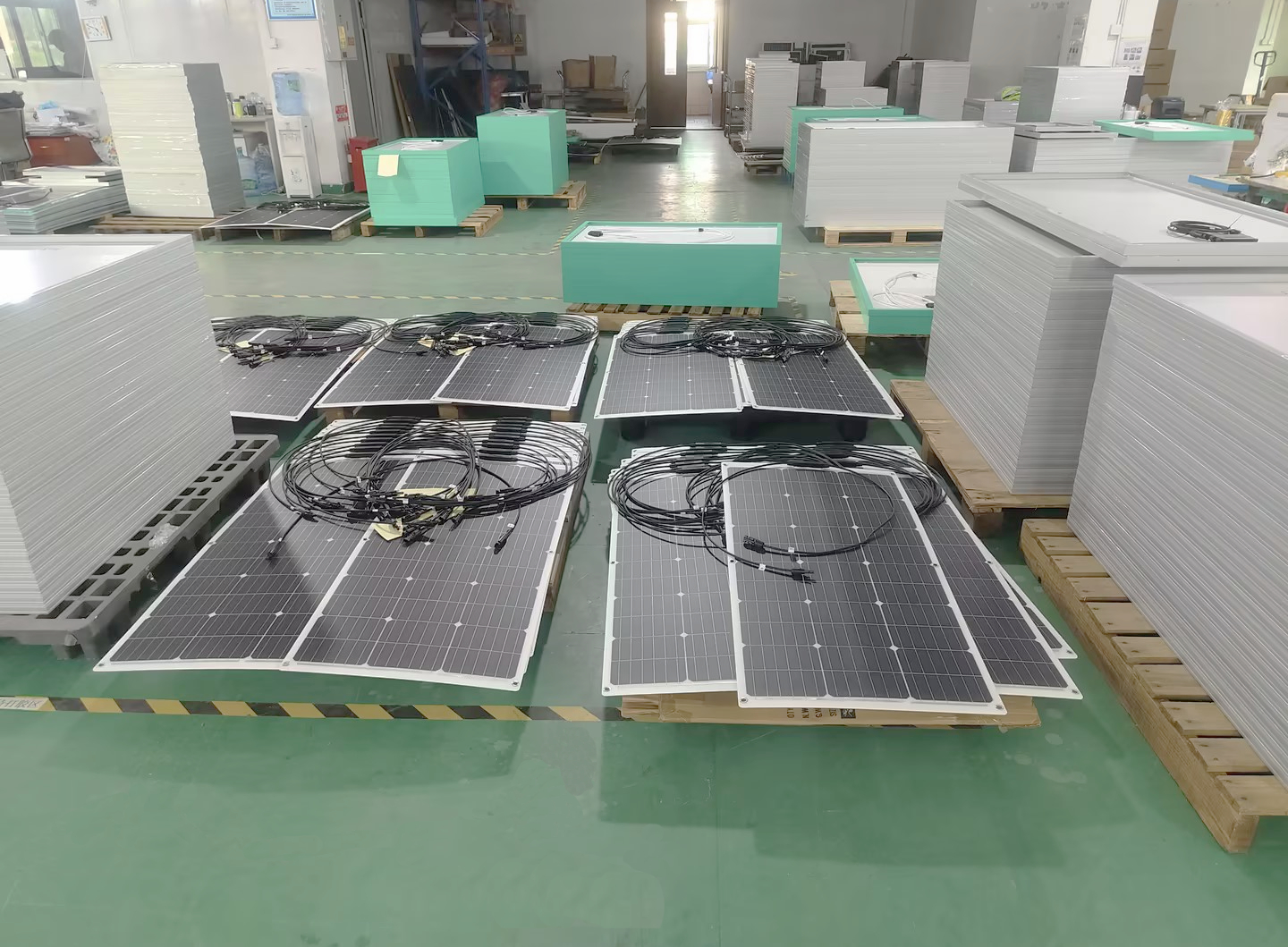 Finished solar panel products